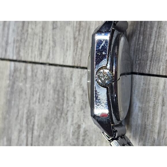 Edox Square Silver Swiss, Women's Watch, Genuine, Adjustable Band. Needs Service - Picture 7 of 7